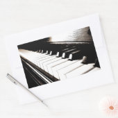 Piano Keys Macro Rechthoekige Sticker (Envelop)