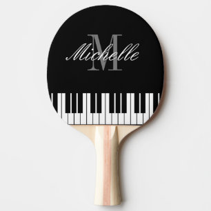 Piano keys monogram tafel tennis ping pong paddle tafeltennisbatje