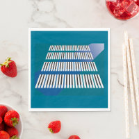 Piano Keys Music Napkins