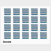 Piano Keys Music Square Sticker (Feuille)