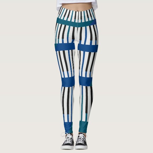 Piano Keys Musique Leggings (Devant)