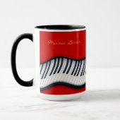 PIANO KEYS Musique-Lover Cadeau Mug (Gauche)