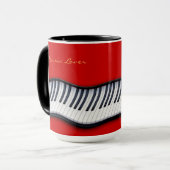 PIANO KEYS Musique-Lover Cadeau Mug (Devant gauche)