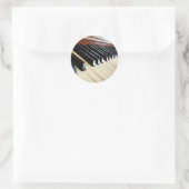 Piano Keys Muziek Geschenken Ronde Sticker (Tas)