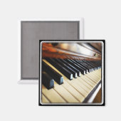 Piano Keys Muziek Geschenken Vierkante Koelkast Ma Magneet (Voorkant / Achterkant)