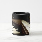 PIANO KEYS Muziek-Lover Drink Mok (Midden)