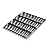 Piano Keys Pattern Tegeltje (Zijkant)