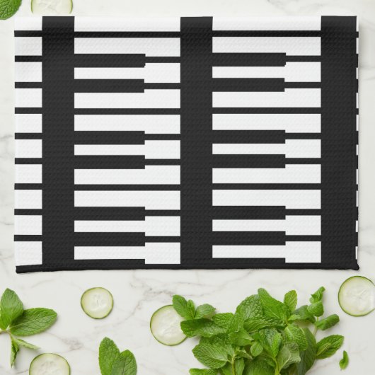 Piano Keys Pattern Theedoek (Gevouwen)