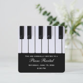 Piano Keys Piano Considérant Invitations (Debout devant)