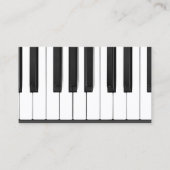 Piano Keys Piano Teacher Visitekaartje (Voorkant)