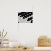 Piano Keys Poster (Keuken)