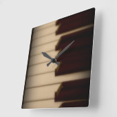Piano Keys Square Clock Vierkante Klok (Hoek)