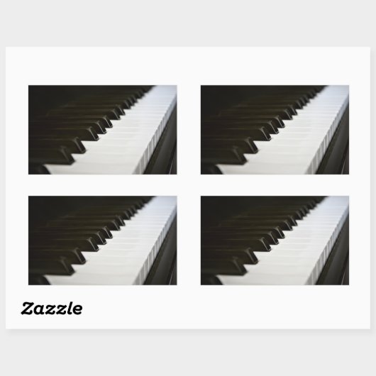 Piano Keys stickers (rechthoek) (Vel)