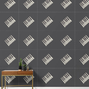 Piano Keys Tekening Behang