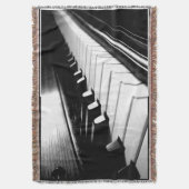 Piano Keys Throw Blanket Deken (Voorkant Verticaal)
