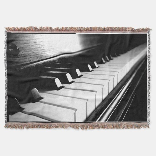 Piano Keys Throw Blanket Deken (Voorkant)