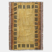 Piano Keys Throw Blanket Deken (Voorkant Verticaal)