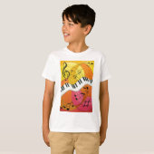 Piano Kinder sweatshirt zwemmen (Voorkant volledig)