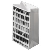 Piano Klein Cadeauzakje (Voorkant Gekanteld)