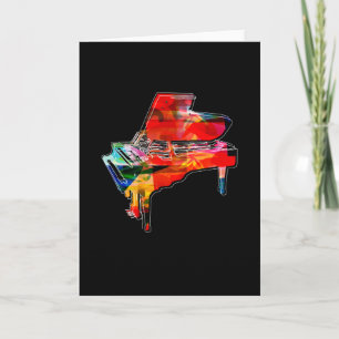 Piano-kleuren Piano-muziek Kaart