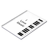 "Piano"-laptop Notitieboek (Linkerzijde)