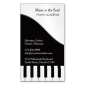 Piano-leraar Magnetisch Visitekaartje (Voorkant Verticaal)