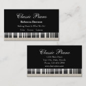 Piano-leraar Visitekaartje (Voorkant / Achterkant)