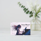 Piano-leraar Visitekaartje (Staand voorkant)