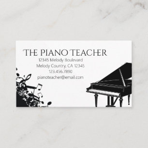 Piano Lerares Pianist Muzikant Visitekaartje
