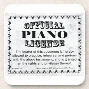 Piano-licentie Bier Onderzetter