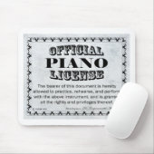 Piano-licentie Muismat (Met muis)