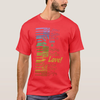 Piano Liefde Is Liefde vrienden T-shirt