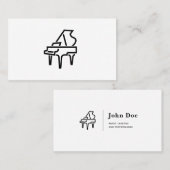 Piano-Logo - Visitekaartjes (Voorkant / Achterkant)
