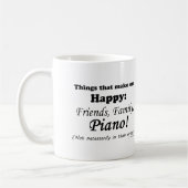Piano maakt me gelukkig koffiemok (Links)