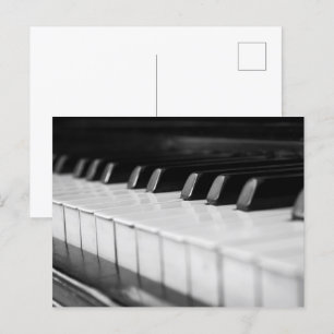 Piano macro close-up briefkaart
