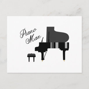Piano-Man Briefkaart