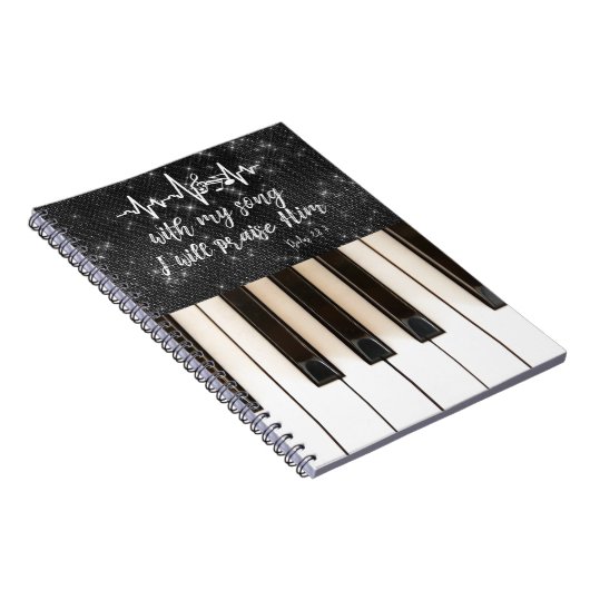 PIano met Psalms-scripts Notitieboek (Rechterzijde)