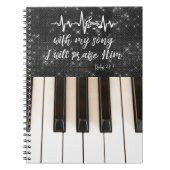 PIano met Psalms-scripts Notitieboek (Voorkant)