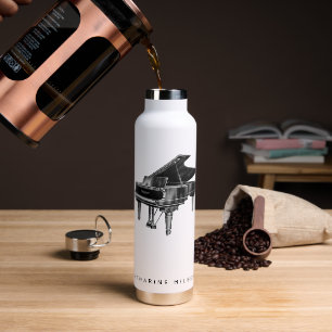 Piano-minimalistisch wit Waterfles