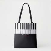 Piano moderne sac fourre-tout tout-en-un avec nom (Devant)