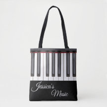 Piano Music-Canvas tassen voor pianospelers