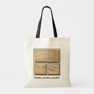 Piano Music Custom Canvas tas