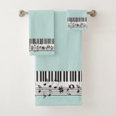 Piano Music Design Bath Towel Set Bad Handdoek (Insitu)
