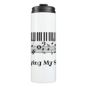 Piano Music Design Thermal Tumbler Thermosbeker