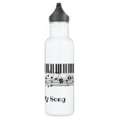 Piano Music Design Water Bottle Waterfles (Rechts)