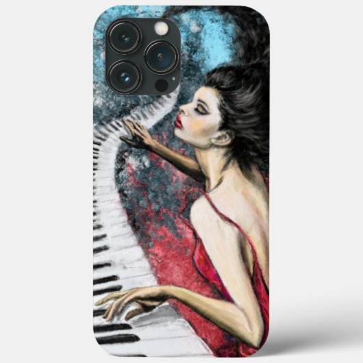 Piano Music Femme coque iphone (Verso)