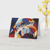 Piano Music Kaart (Gele Bloem)