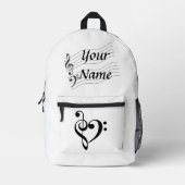Piano Music Love - backpack Bedrukte Rugzak (Voorkant)