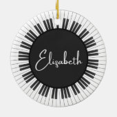 Piano Music Ornament (Achterkant)