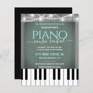 Piano Music Overweging Formele uitnodiging